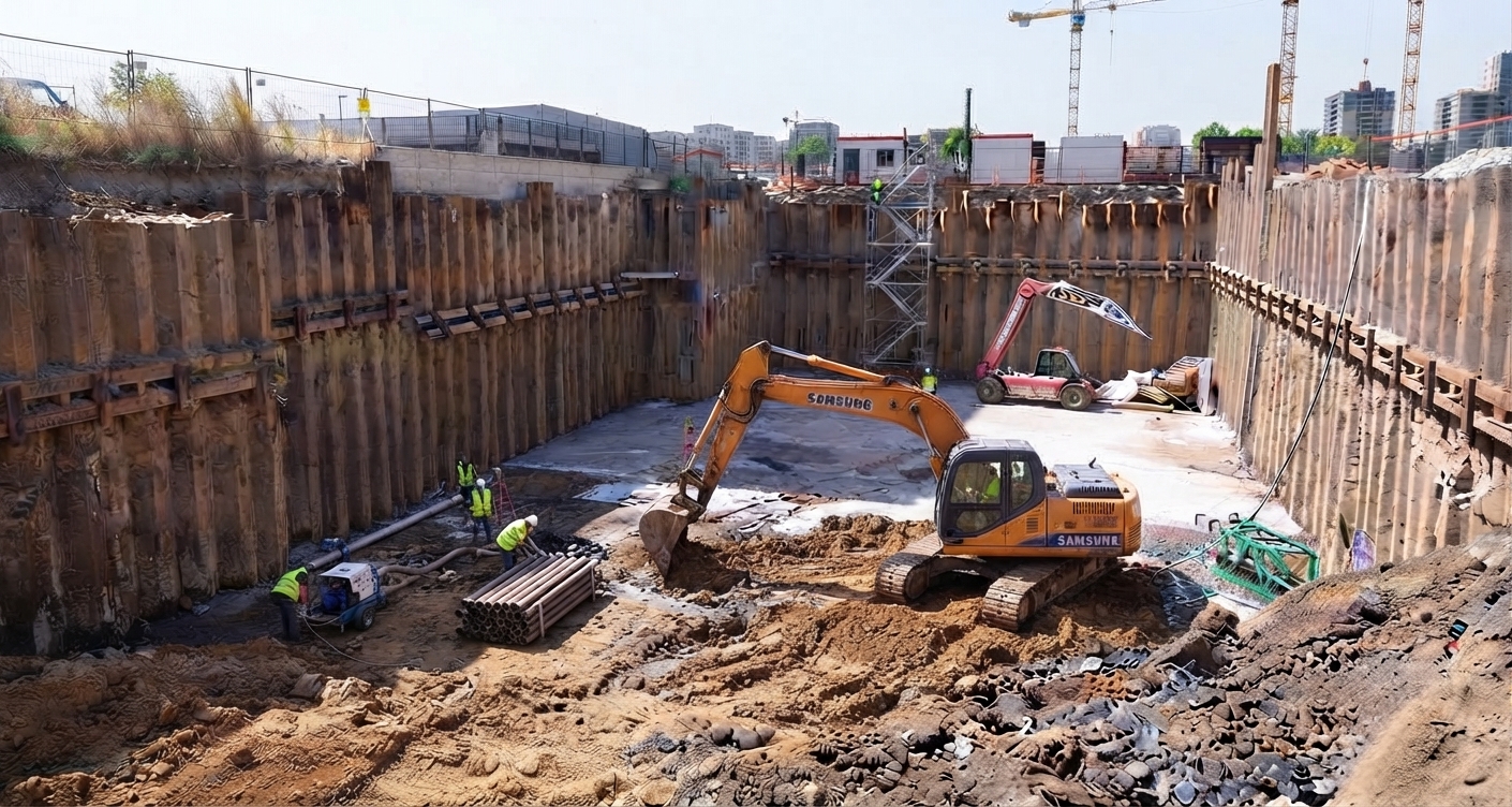 muro de contencion para excavacion por debajo de nivel freatico muro de contencion para excavacion por debajo de nivel freatico